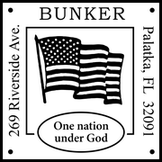 Patriotic Address Stamp