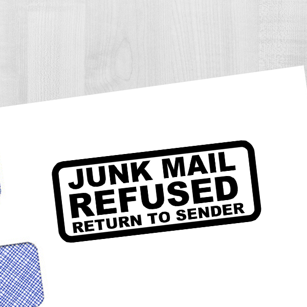 Junk Mail Refused Stamp 