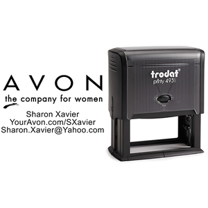 Custom Avon Consultant Stamp Style 1 Body and Design