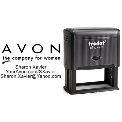 Custom Style 1 Avon Consultant Stamp - alternate view