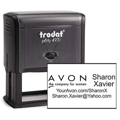 Custom Avon Consultant Stamp Style 2