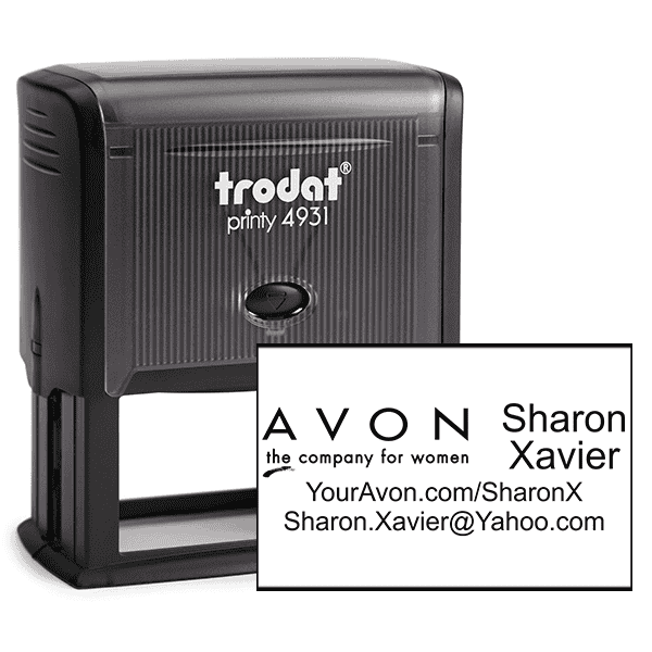 Custom Avon Consultant Stamp Style 2