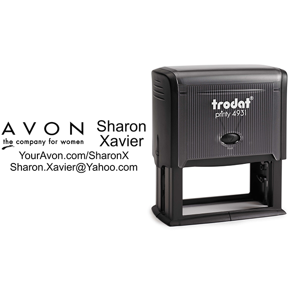 Custom Avon Consultant Stamp Style 2 Body and Design