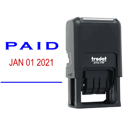 Paid Date Stamp - alternate view