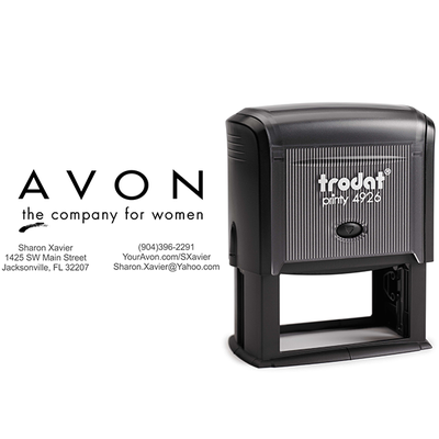 Custom Style 3 Avon Consultant Stamp - alternate view