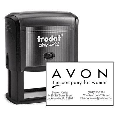 Custom Avon Consultant Stamp Style 3
