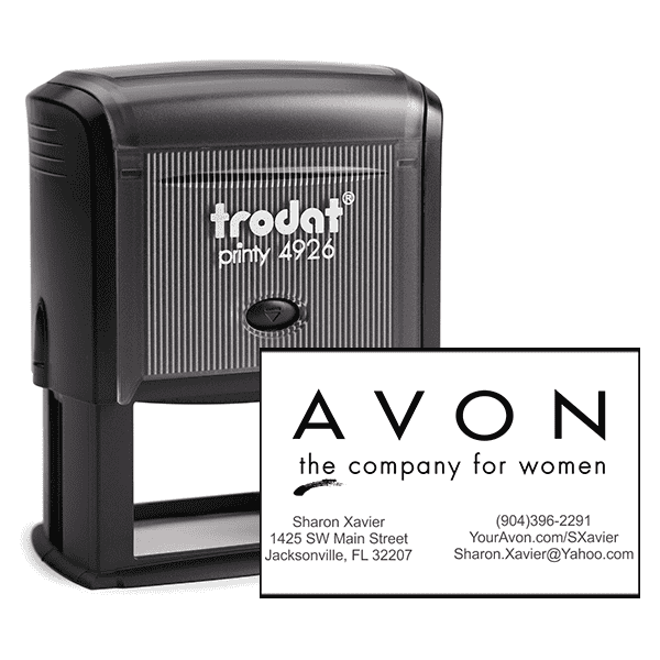 Custom Avon Consultant Stamp Style 3