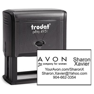 Custom Avon Consultant Stamp Style 6