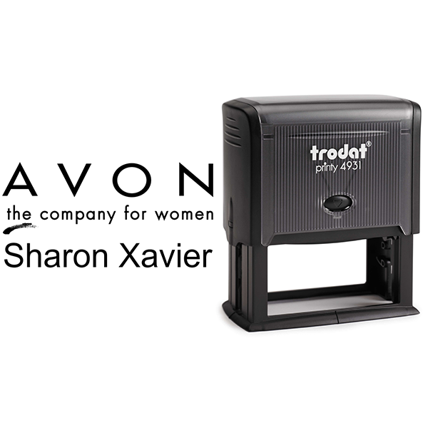 Custom Avon Consultant Stamp Style 8 Body and Design