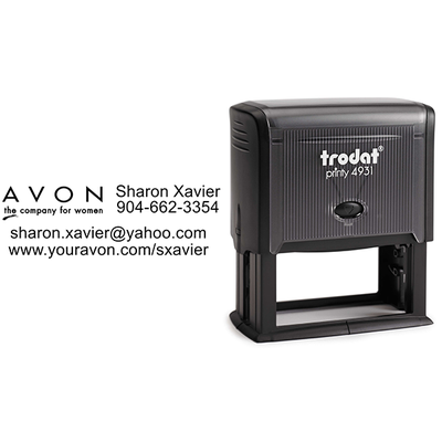 Custom Style 9 Avon Consultant Stamp - alternate view