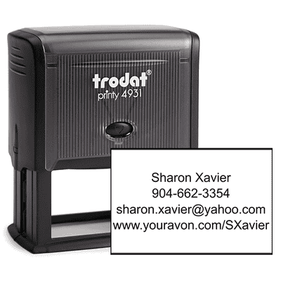 Custom Avon Consultant Stamp Style 10