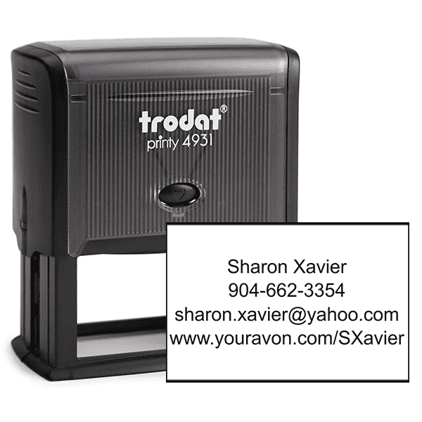 Custom Avon Consultant Stamp Style 10