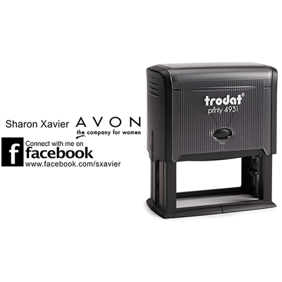 Custom Style 11 Avon Consultant Stamp - alternate view