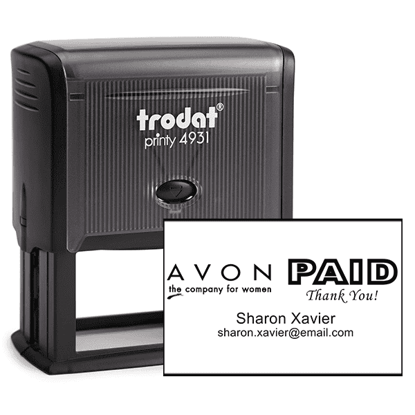 Custom Style 12 Avon Consultant Stamp