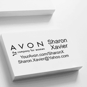 Avon Catalog Stamp Style 2 Imprint Example