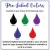 Pre-inked colors available