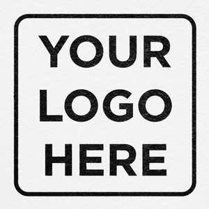 Custom logo design stamped onto paper stationery