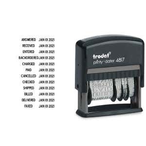 Trodat Dial-A-Phrase Dater With 12 Phrases