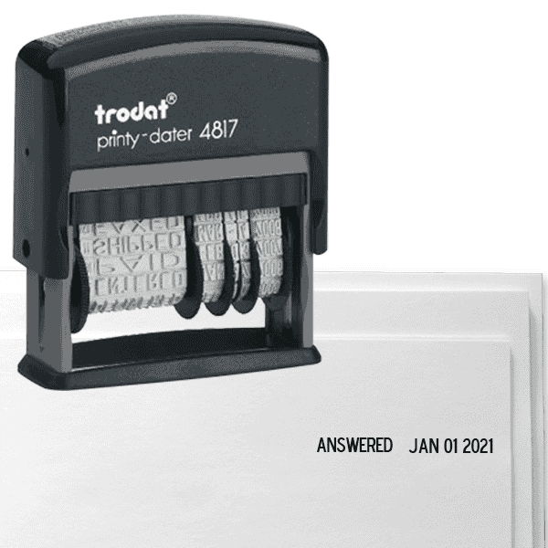Trodat Dial-A-Phrase Dater With 12 Phrases