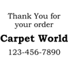 Thank You For Your Order Rubber Stamper