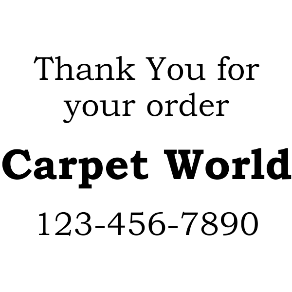 Thank You for Your Order Stamp