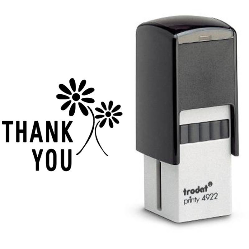 Thank You Flower Stamp Body and Design