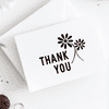 Thank You Flower Stamp Imprint Example