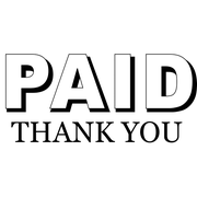 Paid Thank You Stamp