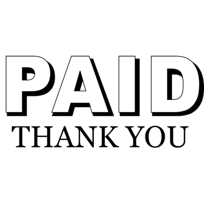 Paid Thank You Stamp
