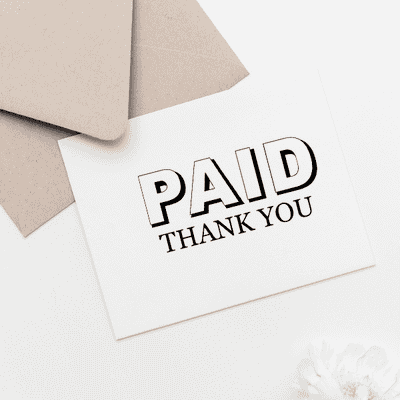 Paid Thank You Stamp - alternate view