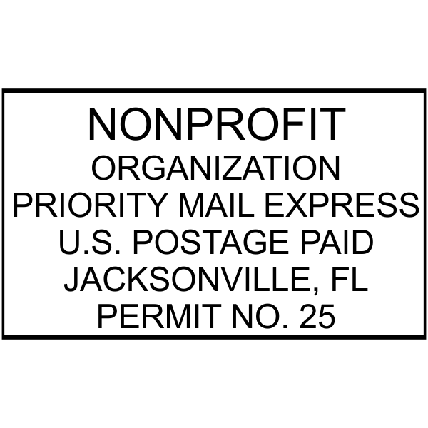 Non-Profit Organization Postage Permit Stamp 