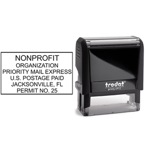 Non-Profit Organization Postage Permit Stamp  Body and Design