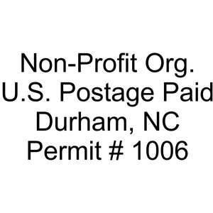 Non-Profit Org Postage Paid Permit Stamp Imprint Example