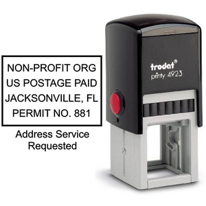 Non-Profit Postage Paid Stamp | Address Service Request Body and Design