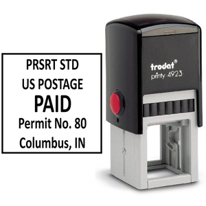 Pre-Sorted Standard Postage Paid Permit Stamp  Body and Design