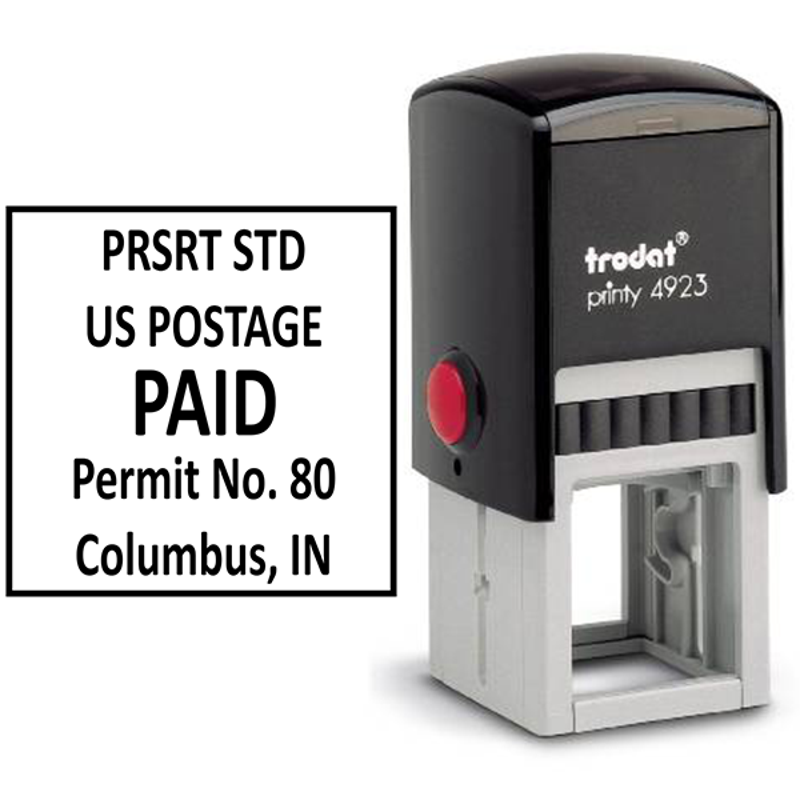 Pre-Sorted Standard Postage Paid Permit Stamp  Body and Design
