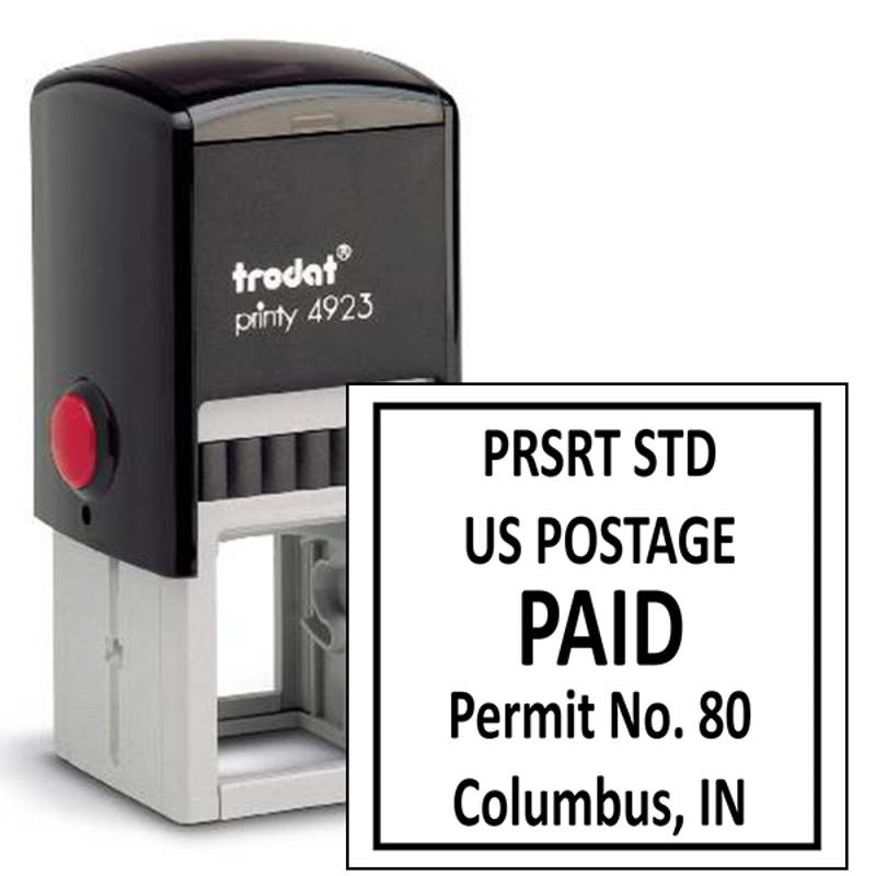 Pre-Sorted Standard Postage Paid Permit Stamp