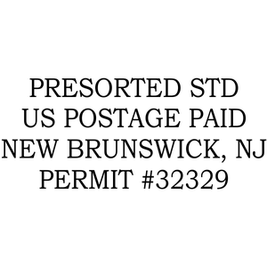 Standard Presorted Mail Postage Paid Permit Stamp Imprint Example