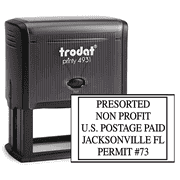 Pre-Sorted Non-Profit Postage Paid Permit Stamp