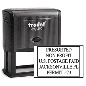 Pre-Sorted Non-Profit Postage Paid Permit Stamp