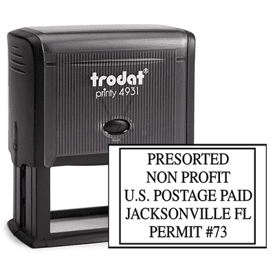 Pre-Sorted Non-Profit Postage Paid Permit Stamp