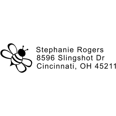 Bumble Bee Address Stamp