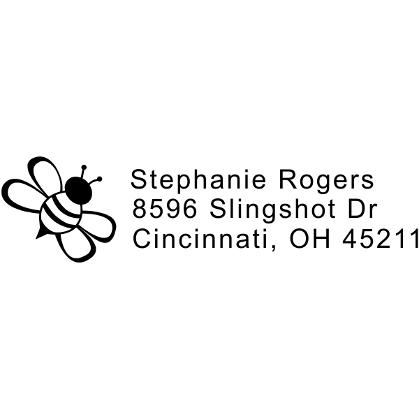 Bumble Bee Address Stamp