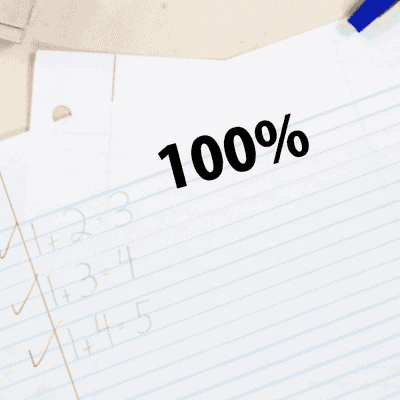 100% Teacher Grading Stamp - alternate view