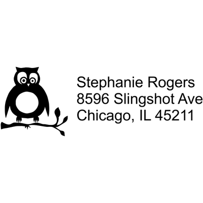 Cute Owl Address Stamp