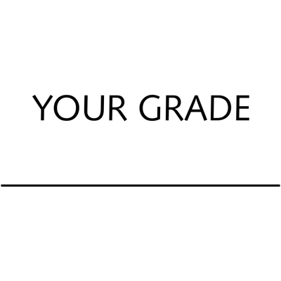 Feedback - Your Grade Rubber Teacher Stamp