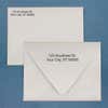 2 Line Stamp Imprint Example on Envelopes