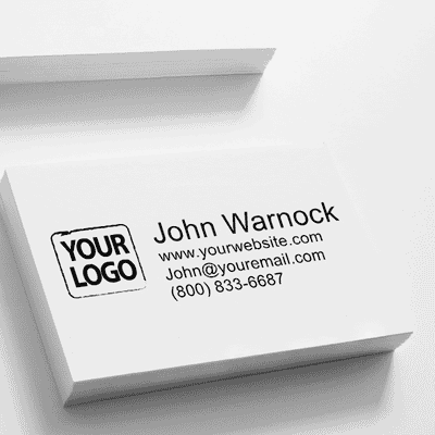 Custom Text Logo Hand Stamp - alternate view