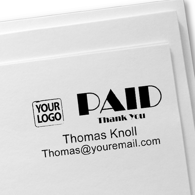 Custom PAID Logo Stamp - alternate view
