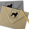 Boston Terrier Pet Lover Dog Return Address Stamp Imprint Example